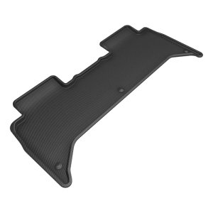 Rivian R1T Floor Mats - Rear - 3D MAXpider - Kagu - Black - `22-`24